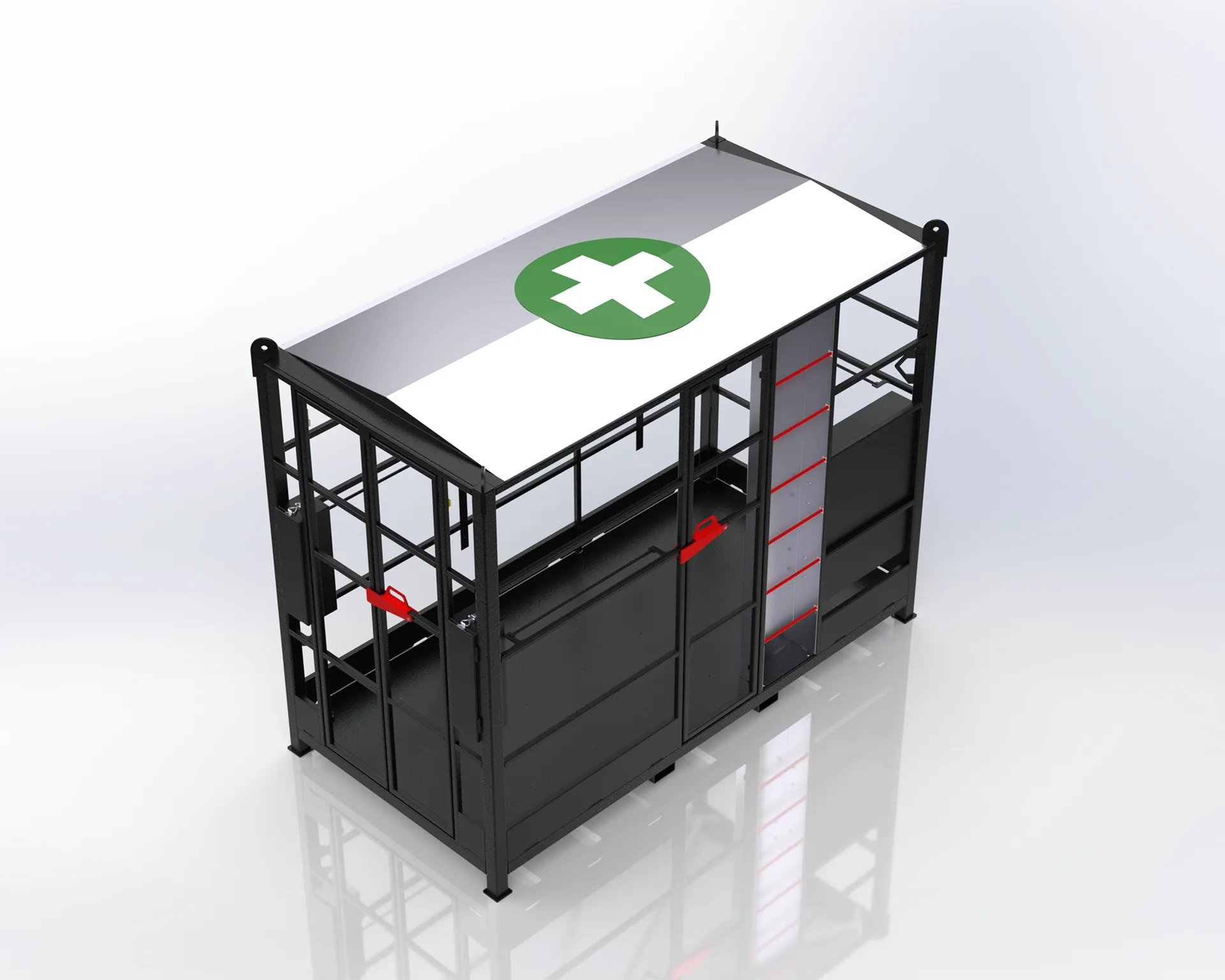 Nacelle de secours pour évacuation en hauteur